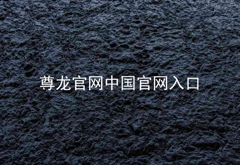 尊龙官网中国官网入口